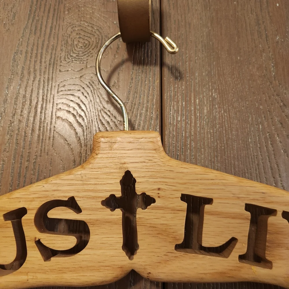 Solid Wood Religious Cross JESUS LIVES Cut Out 17